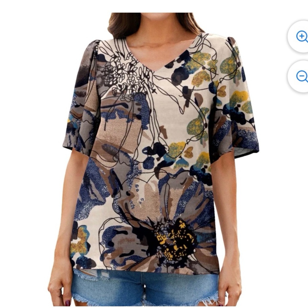 NWT Camisa Short Sleeve Shirt Size M